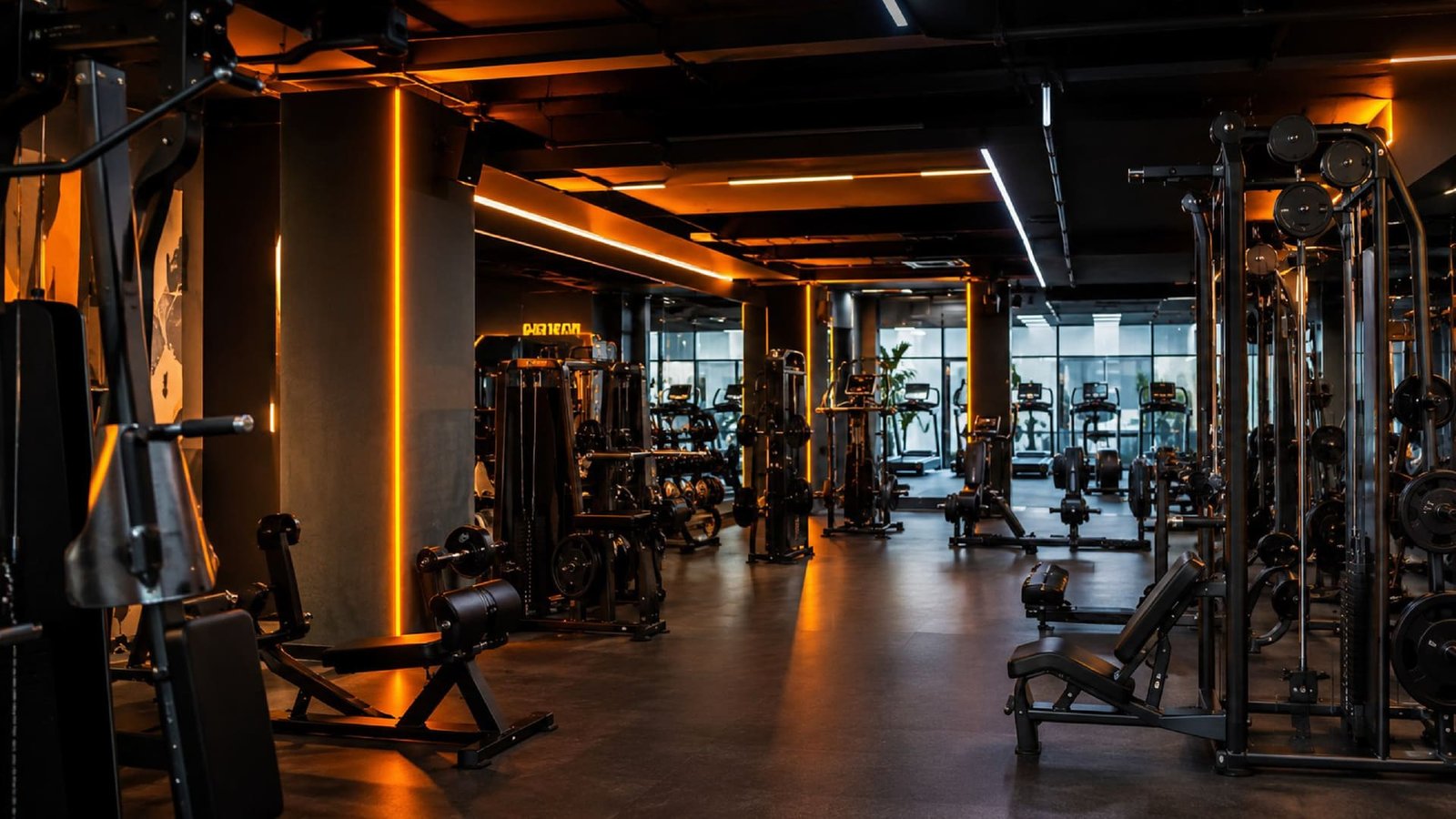 Interior da nova unidade da Omega Academia